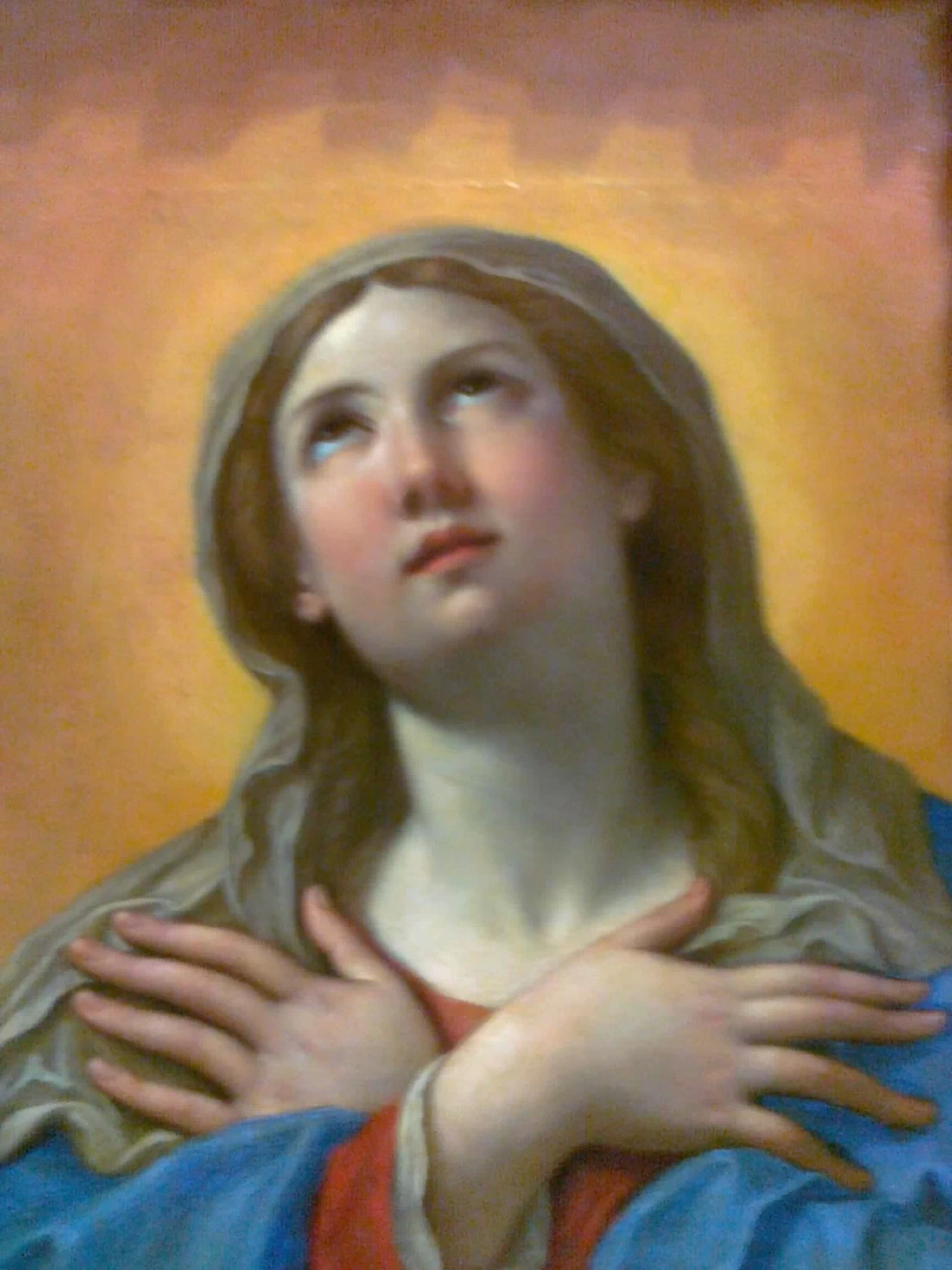 La Vergine con le mani incrociate sul petto - Musée des Beaux, Arts de Caen